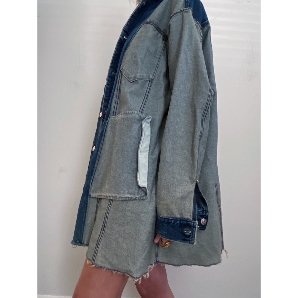NWOT MM6 Maison Margiela Oversized Denim Jacket - Picture 11 of 16